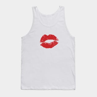 Red lips. Tank Top